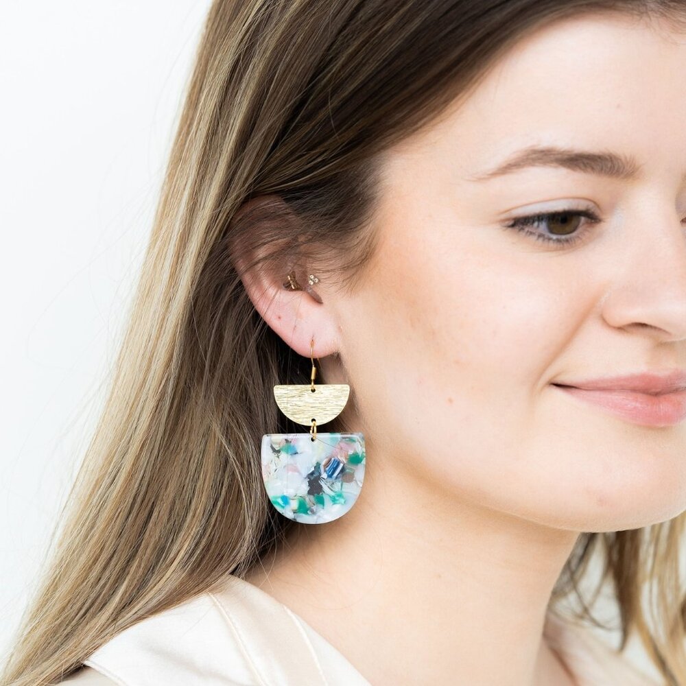 π 2/$20 - Spring Inspired Acrylic Drop Earrings - Picture 7 of 11